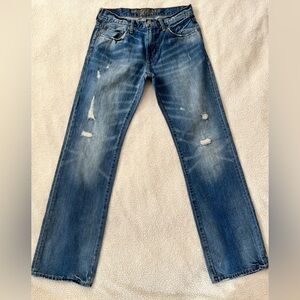 American Eagle Outfitters Dark Blue Men's Bootcut Jeans, Size 32x34